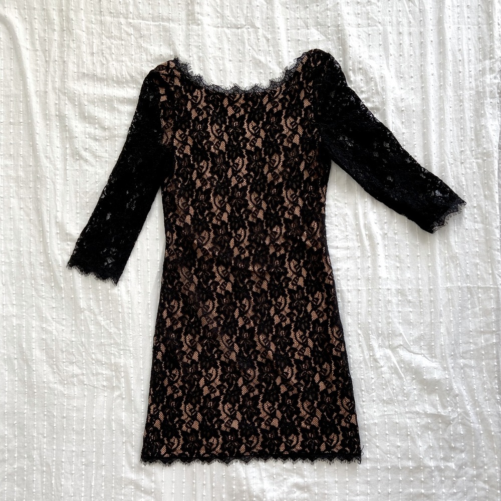 Babaton Long Sleeve Lace Dress